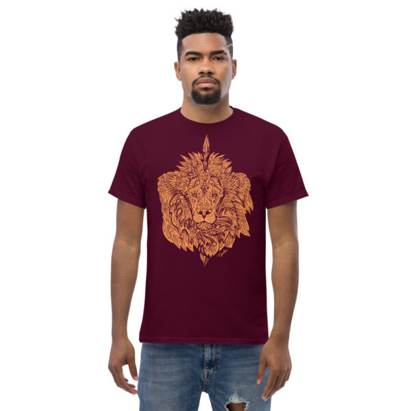 León, playera marrón manga corta hombre G