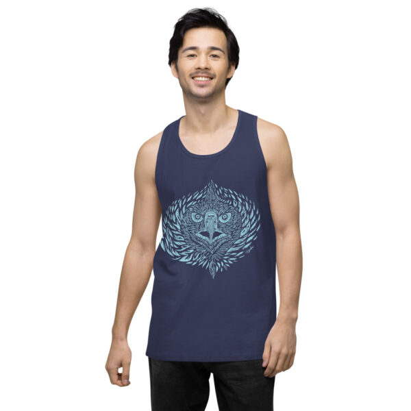 Águila azul, playera sin mangas hombre