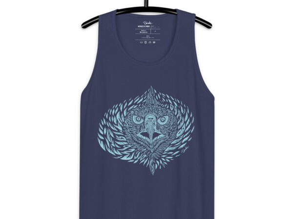 Águila azul, playera sin mangas hombre - Image 2