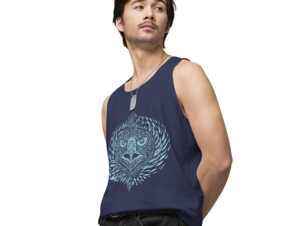 Águila azul, playera sin mangas hombre - Image 6