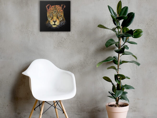 "Jaguar re-editado" Lienzo 16x16 in. - Image 3