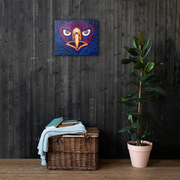 "Águila Cósmica". Lienzo 20x16 in.