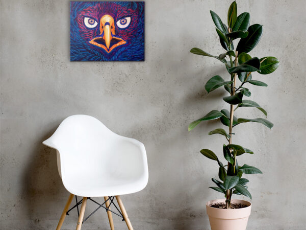 "Águila Cósmica". Lienzo 20x16 in. - Image 3