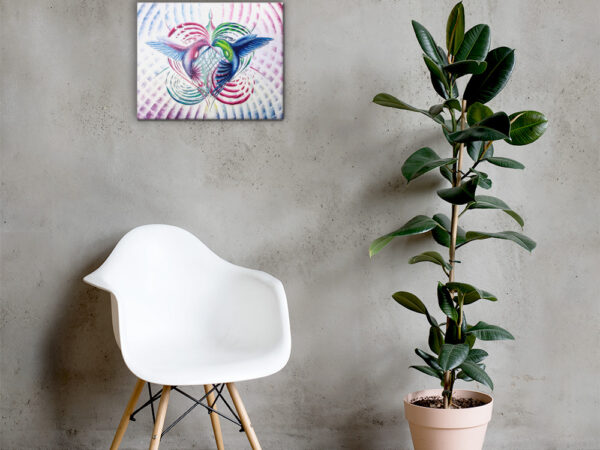 "Colibríes en expansión". Lienzo 20x16 in. - Image 3