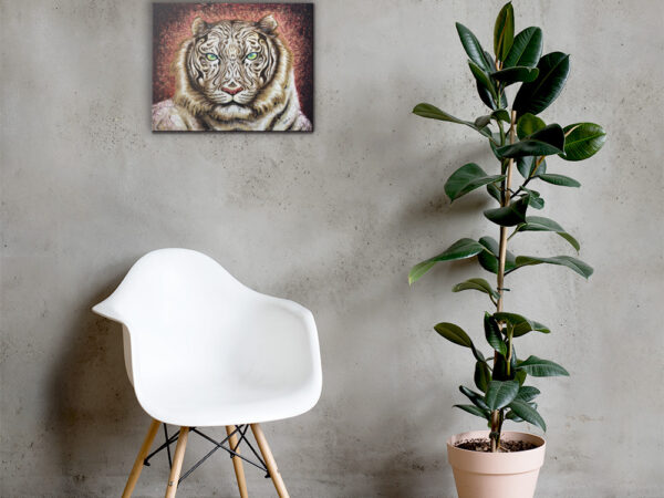 Tigre de Agua. Lienzo 20x16 in. - Image 3