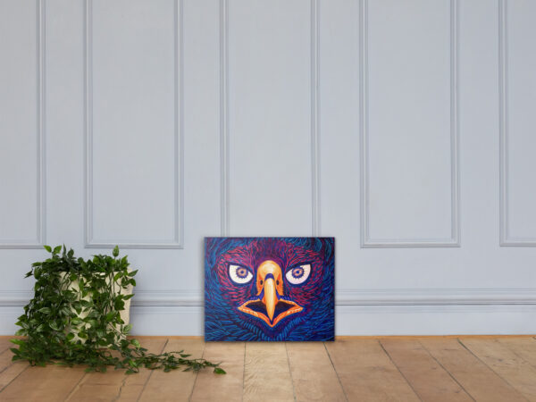 "Águila Cósmica". Lienzo 20x16 in. - Image 2