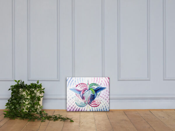 "Colibríes en expansión". Lienzo 20x16 in. - Image 2