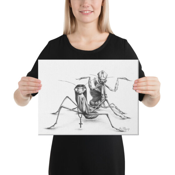 Religiosa amantis. Lienzo 16 x 12 in.