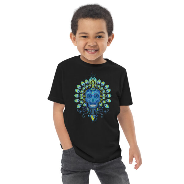 Calavera Pavo Real, playera infantil